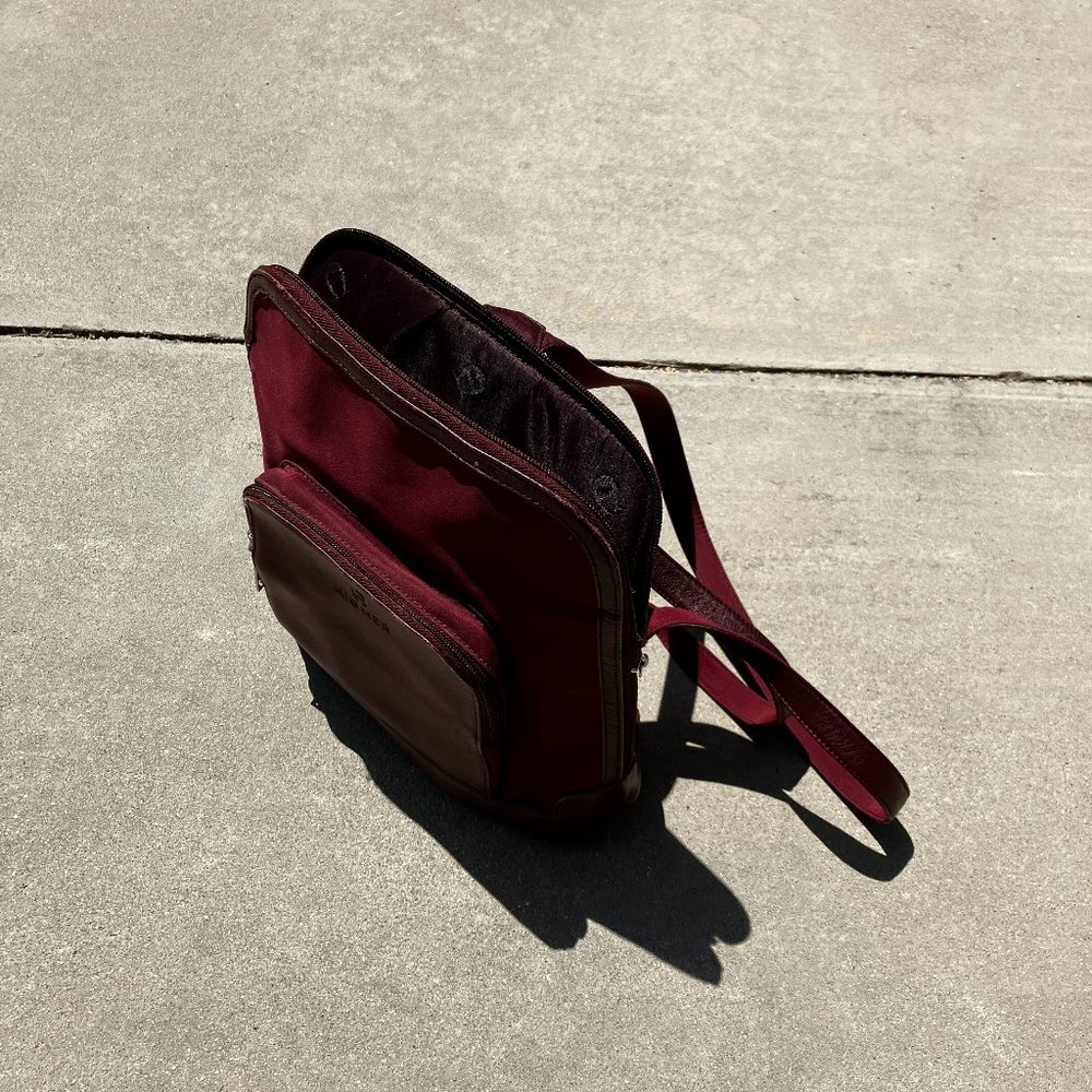 Etienne Aigner Burgundy Backpack